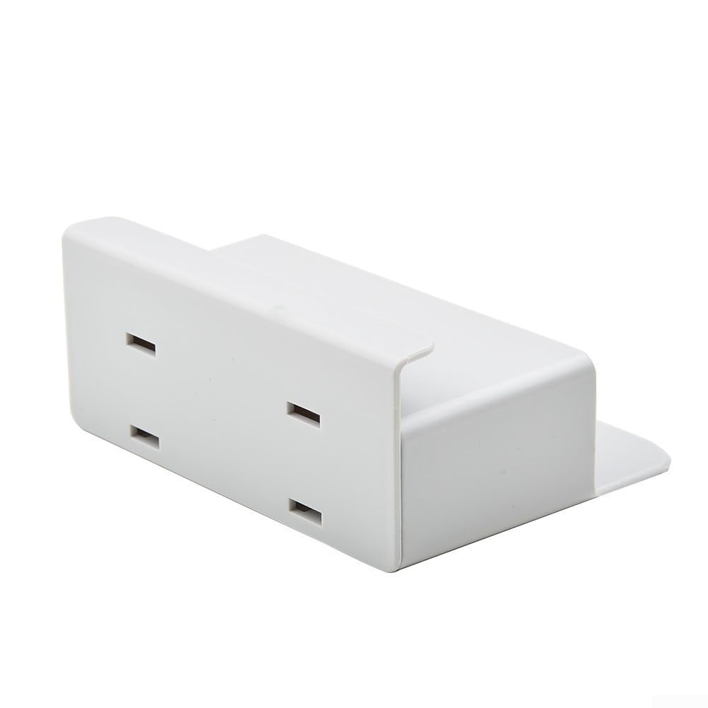 Clear PP Wall-Mount TV Remote Control Holder Storage Box Organiser Rack for Living Room Bedroom Home Organization(L)