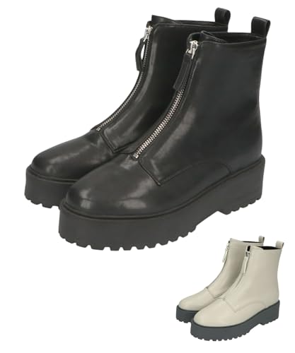 厚底フロントジップブーツ/31402