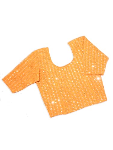 Image of Chandrakala Readymade Blouses for Women Sarees,Stretchable(B202-P)