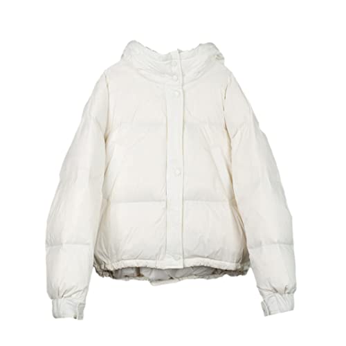 Manteau en duvet de canard blanc 90% pour femme doudoune courte épaisse de mi-saison et hiver