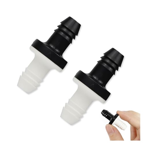 YAFIYGI 2 Pcs Check Valve 3/8 Inch Plug-in Check Valve Camis One-Way Gas Tank Valves for Water Fuel Air Liquid Flow Transfer 10 mm ABS Plug-in Check Valve Admittance Line Barb Check Valves