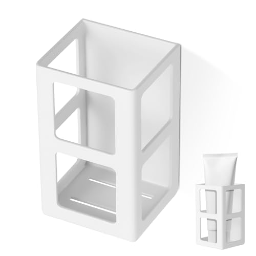 KAIXUANMAN バスルームラック マグネット 浴室 ラック チューブホルダー 電動シェーバーホルダー 防錆 アルミニウム お風呂 収納 マグネット 浮かせる収納 省スペース 洗面所 収納ラック (Mサイズ)