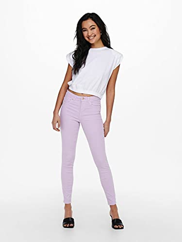 Only Onlwauw Life Mid Skinny Colour Pnt Jeans
