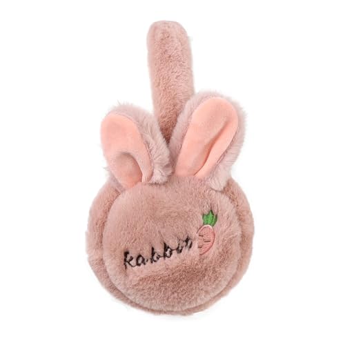 Surblue Cute Rabbit Kids Earmuffs Outdoor Ear Covers Headband Fur Earwarmer for Winter
