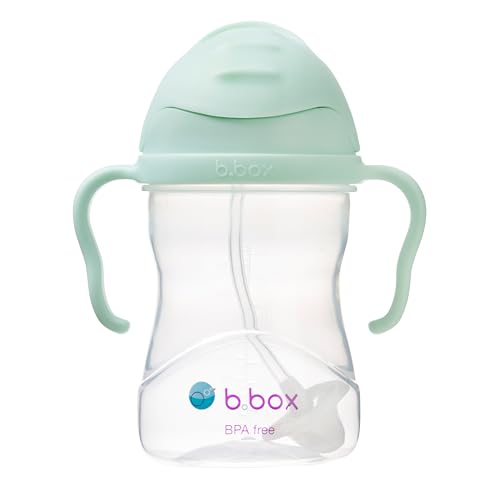 b.box Trinklernbecher Für Jeden Winkel | Flip-Top Schwerer Strohhalm Griff Auslaufsicher | BPA-Frei & für Spülmaschine | Ab 6 M | 240 ml