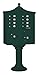 Regency Decorative CBU (Includes CBU, Pedestal, CBU Top and Pedestal Cover - Tall) - 8 A Size Doors - Type I - Green - for Use with USPS Access Lock