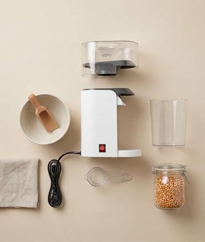 Image of VINSU Hot Air Popcorn Maker Machine for Home, Oil-Free Healthy Popcorn Maker with Measuring Cup & Removable Container, Electric Popcorn Popper for Kitchen & Movie Nights