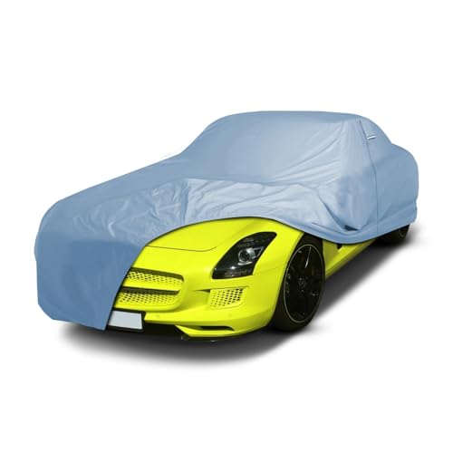 Image of iCarCover Premium Car Cover for 2011-2015 Mercedes-Benz SLS AMG Heavy Duty Waterproof All-Weather Automobiles Custom Fit Indoor Outdoor UV Snow Protection Covers with Straps and Bag