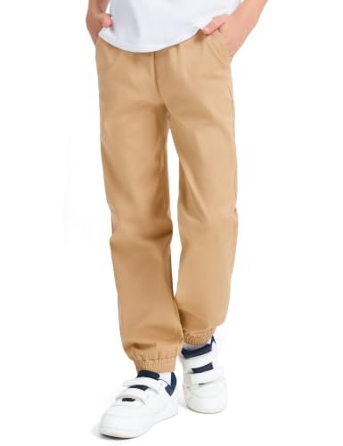 Image of KEREDA Boys Uniform Pants Twill Pull On Jogger Pants Boys School Clothes