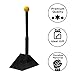 Amber Fight Gear Heavy Duty Adjustable Batting Tee for Baseball, Softball, and Tee Ball - Industrial Strength, All-Weather Rubber, 20 to 32 Inches Height Adjustable