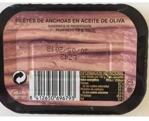 Anchoas del cantábrico en aceite de oliva La Castreña RR-80 [PACK 12 UNIDADES]