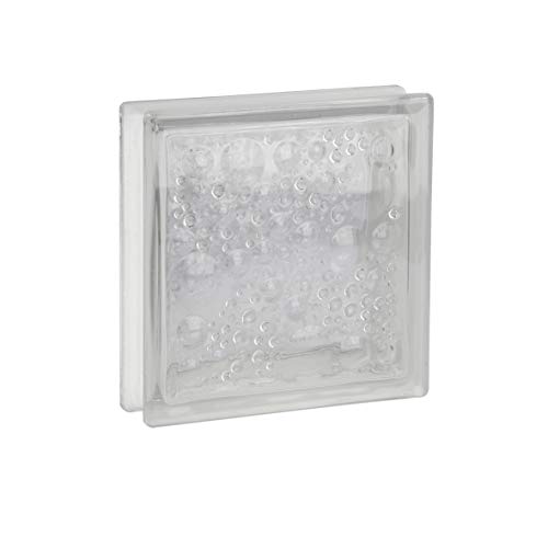 8 pièce FUCHS briques de verre savona incolore brillant 19x19x5 cm