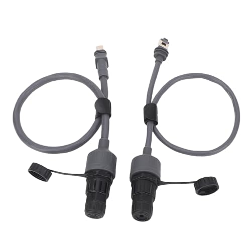 Ethernet Adapter for Enterprise Antenna IP68 Rating 1200mbps Transfer Rate SPX Plug to RJ45 Adapter Cable Pair Stable Connection Rubber Copper Material