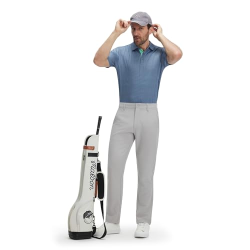 Image of M MAELREG Mens Golf Shirt Short Sleeve Dry Fit Print Moisture Wicking Performance Patterns Collared Polo Shirt