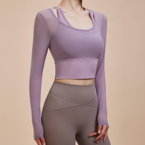 Camisas de yoga para mujer Harssidanzar transpirables 3