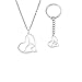 VASSAGO Ginnasta Collana Charm Regali di ginnastica per le ragazze Flipping Ginnastica Sport Ciondolo Collana in acciaio inox Gioielli ispirazionali Regali Ginnaste Allenatori Sport Ballerina immagine