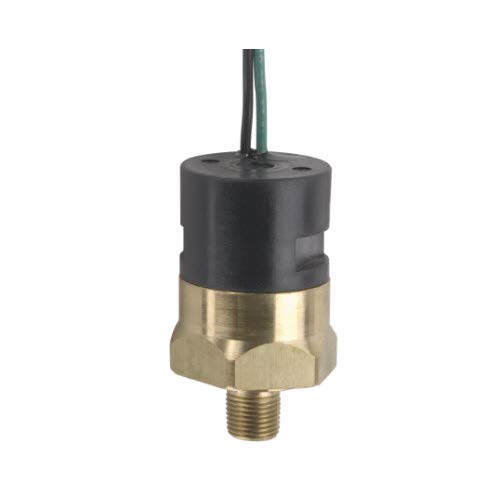 Gems PS82-10-2MNS-C-FLS18 Series PS82 Economical Miniature Vacuum Switch, SPDT Circuit, 5-15" Hg Range, 1/8" MNPT SS Fitting, 18" Flying Leads with Tubing (Pack of 10)