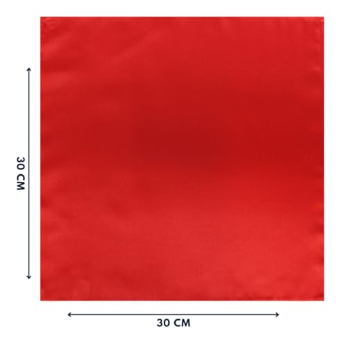 Image of LEONARDI Men's Solid Pocket Square | 30cm x 30cm | Smooth texture | Microfiber | Pack of 1 |