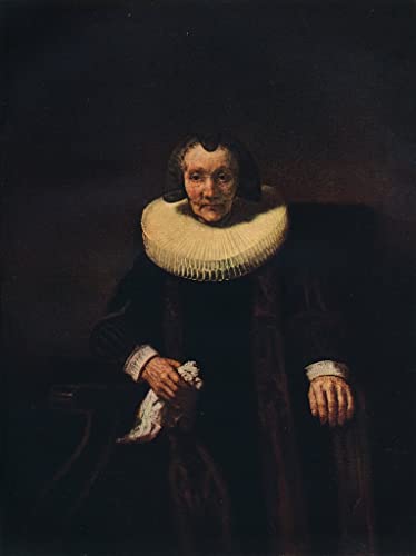 Reproduction de l'affiche d'art Rembrandt portrait de haute précision