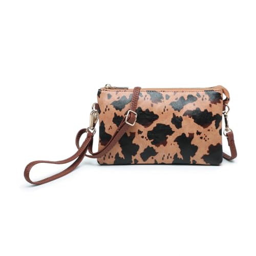Image of JEN & CO. Riley Crossbody Bags for Women Vegan Leather Wristlet Clutch Wallet Purses Handbags with 2 Straps