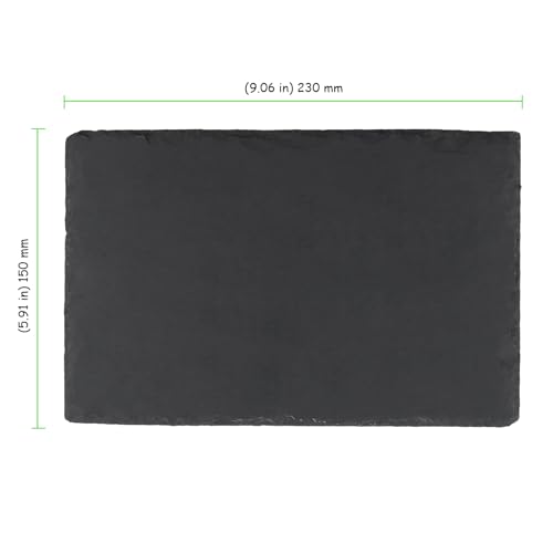 Pack de 6 tablas de queso de pizarra negra 9x6 pulgadas miniatura 2