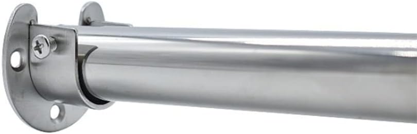 SagaSave 10 Pcs U Shaped Rod Socket Flange Heavy Duty Closet Rod Brackets End Supports for 25 MM Closet Rod Stainless Steel Silver