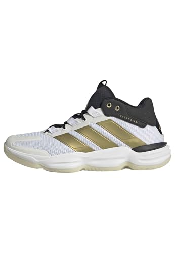 adidas Herren Courtstabil Indoor Performance Shoes, FTWR White/Gold met./core Black, 46 2/3 EU – Ansicht 1