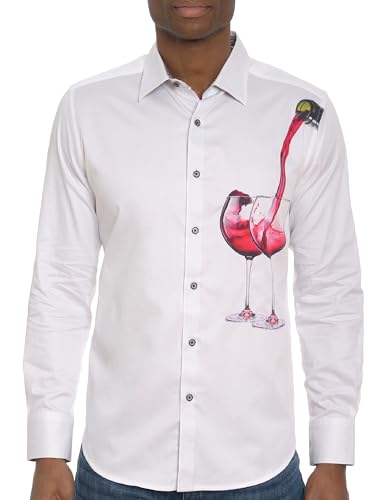 Robert Graham Men's Date Night Long Sleeve Woven Button Down Shirt