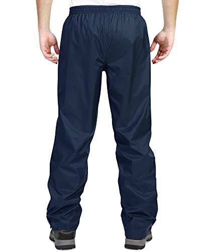 33,000ft Men's Rain Pants, Waterproof Rain Over Pants, Windproof Outdoor Pants for Hiking, Fishing2