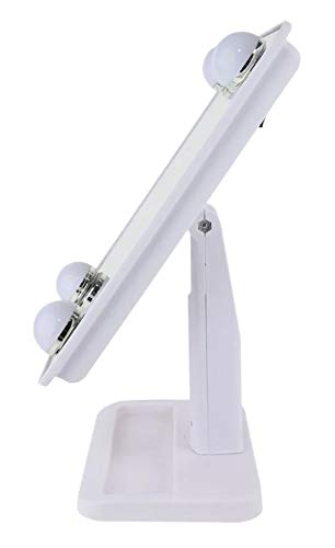 Espelho para maquiagem Vivitar Vanity Mirror com iluminação por LED e rotação 360° - Branco, VIVITAR