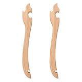 Voyoo 2Pcs Holz Backofen Rack Puller geeignet für Backen Kochen Air Fryer Zubehör 27cm