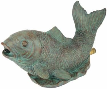 Danner Manufacturing, Inc. Pondmaster Spouting Fish Statue, 03770 Brown