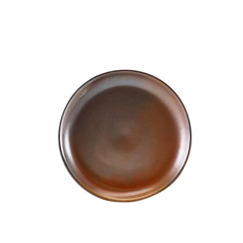 Genware Terra Porcelain, Rustic Copper, Coupe Plate, 240mm, CP-PRC24, Pack of 6, 240mm Diameter - Image 2