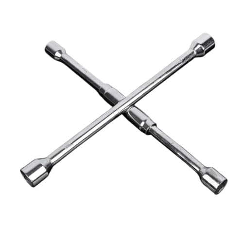 HAPINARY Folding Way Car Tire Wrench Durable Lug Spanner with Comfortable Grip for Easy Operation Convenient Tool for Tire Repair and Maintenance