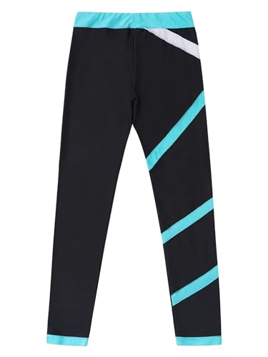 JEATHA Kids Girls Gymnastics Dance Pants Spiral Yoga Leggings Athletic Performance Trousers Compression Sweatpants4