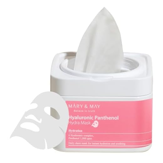 [Mary&May] Hyaluronic Panthenol Hydra Mask (Mascarilla hialurónica, 30 unidades) 30sheet