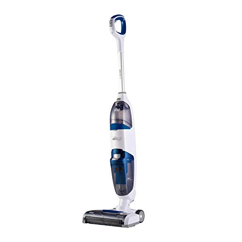 Extratora e Limpadora de Piso Vertical WAP Floor Cleaner Mob sem Fio a Bateria, Branco e Azul