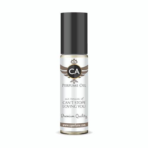 CA Perfume Impression of Can't Stope Loving You for Women Fragrance Oil Amber Vanilla Scent Long Lasting Perfumes for Women Travel Size TSA Ready Mini Parfum Body Oil Roll-on 0.33 Fl Oz 10ml