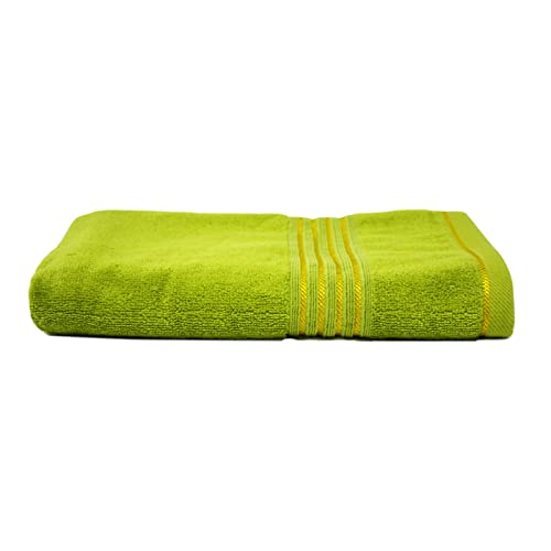 Image of Divine Casa 500 GSM Cotton Towel for Bath Large Size |Super Soft and Super Absorbent Bath Towels for Men & Women - Pack of 1 (140x70 CM, Parrot Green)