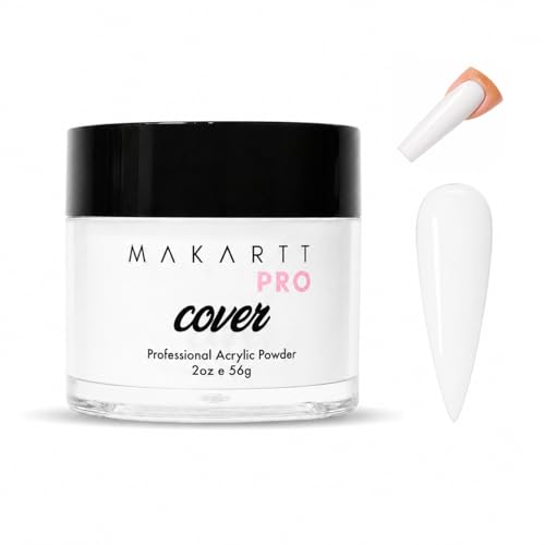 MakarttPro Acrylic Powder Durable Long-Lasting Easy-Apply Formula for Nail Extensions Overlays Sculpting & Nail Art 56g/2oz Ivory Lace Perfect for Pros and At-Home Use