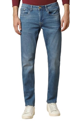 Image of Allen Solly Men's Slim Fit Mid Rise Jeans