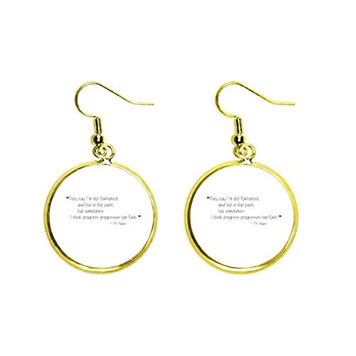 Pendientes dorados de mujer estilo golden drop con acabado pulido de alta joyería
