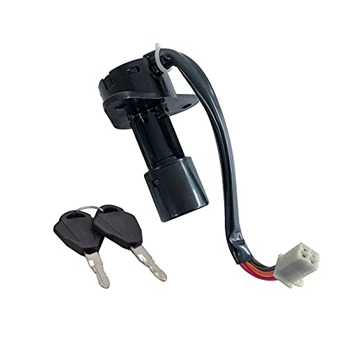 Interrupteur d'allumage 4 fils Suzuki GS125 - Verrou de sécurité avec 2 clés - 2