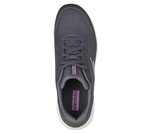 Image of Skechers Women's Go Walk Joy Ecstatic Sneaker | Air-Cooled Goga Mat Insole, 5GEN Cushioned Midsole, Machine Washable, Vegan, Elastic Bungee Laces
