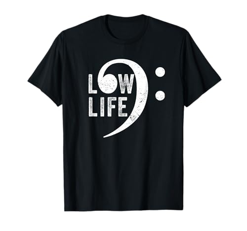 Bass Clef, Funny Low Life Music Marching Band Brass Note T-Shirt