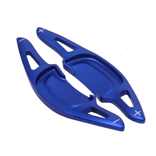 �V�t�g�p�h�� Compatible With Mazda For 3 For Axela CX30 CX-30 2020 2021 �ԗp�V�t�g�p�h�� �X�e�A�����O�z�C�[���p�h���G�N�X�e���V�����X�^�C�����O 2��(Blue)