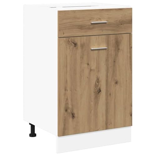 vidaXL Armoire à tiroirs Lyon Chêne Artisanal 50 x 46 x 81,5 cm Bois d'ingénierie