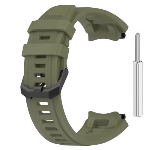 Image of YODI Strap Band Compatible with Amazfit T-Rex 2 Smartwatch Only Soft Silicone | Nylon | Chain | Leather Watch Straps with Installation Adjuster Tool For Amazfit TRex 2