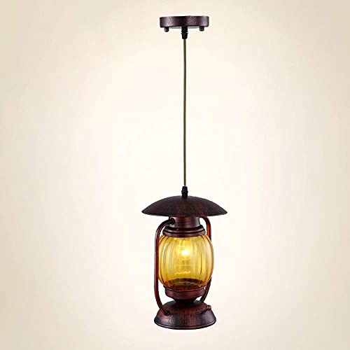 Lámpara de techo kerosene vintage mediterránea para decoración de restaurantes 2