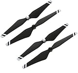 DJI Original 9'' CW+CCW Props Carbon Fiber Reinforced 9450 Self-tightening Propeller 4 Pcs for Phantom 3 Professional / Advanced / Standard Quadcopter / E310 - Black + White Stripe